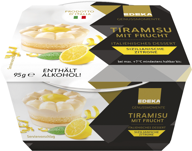 EDEKA Genussmomente Tiramisu mit Frucht sizilianische Zitrone 