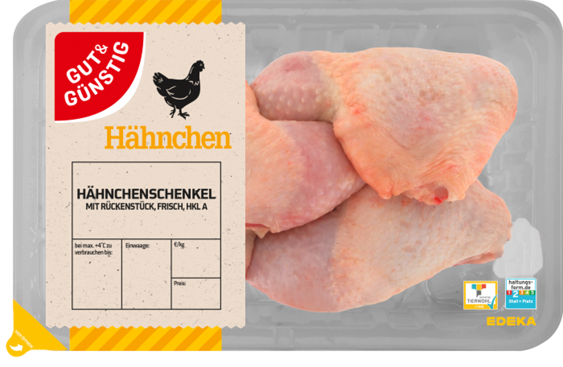 GUT&GÜNSTIG Hähnchen Schenkel mit Rückenstück