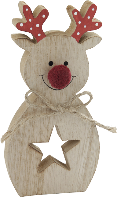 Weihnachts-Dekoaufsteller Rudi Rentier