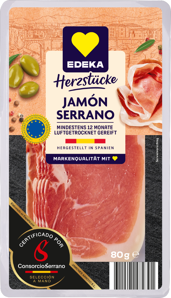 EDEKA Herzstücke Serrano-Schinken