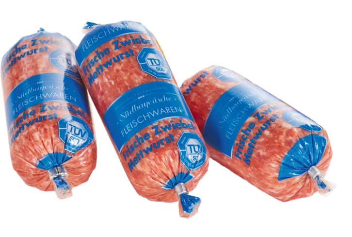 Rein-Rind- oder Zwiebel-Mettwurst