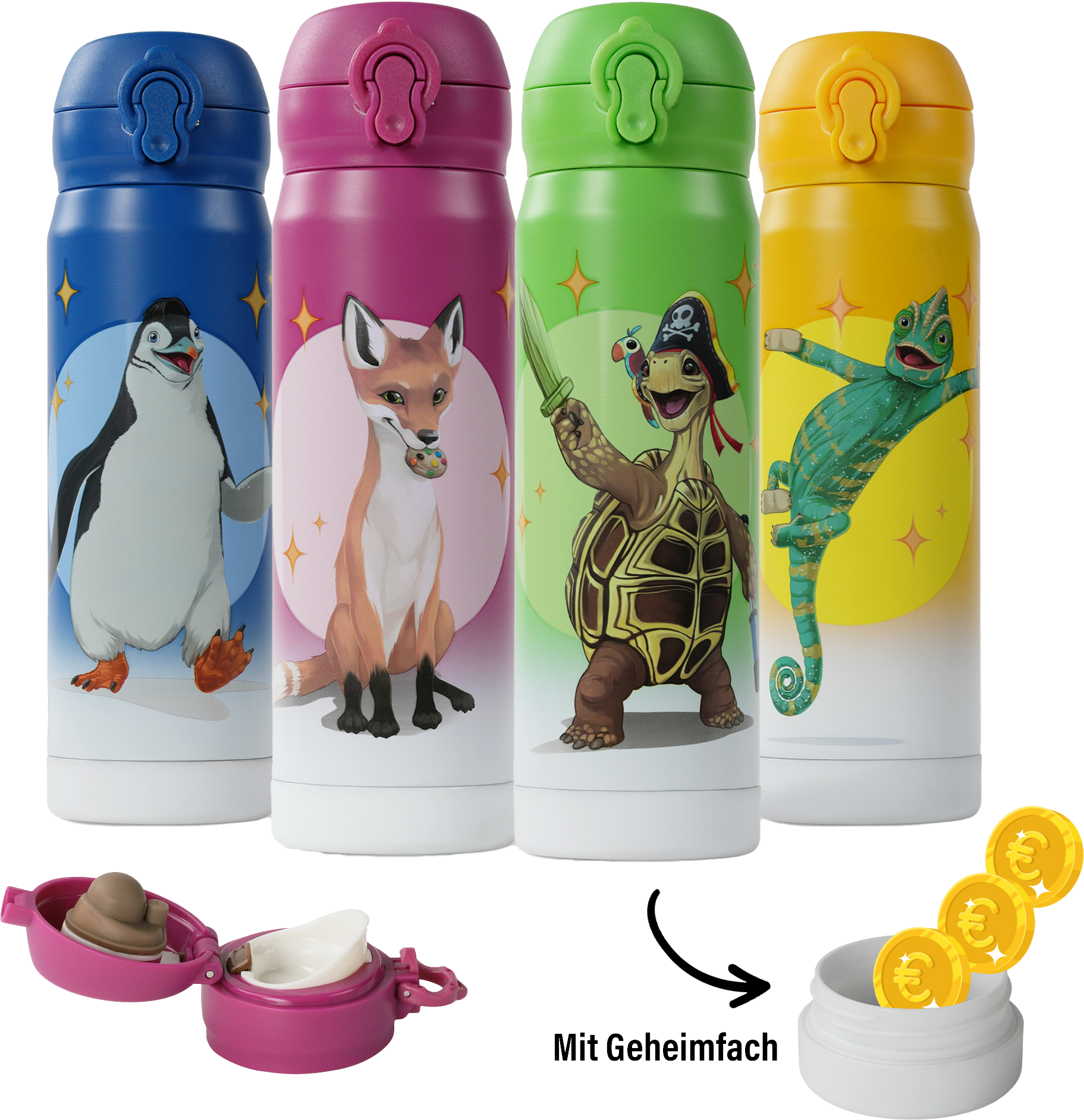 Schule der magischen Tiere Thermotrinkflasche mit Geheimfach