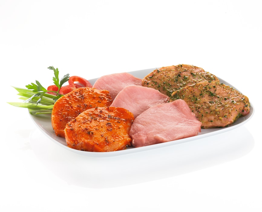 Schweinerücken ohne Knochen, am Stück oder -Minutensteaks