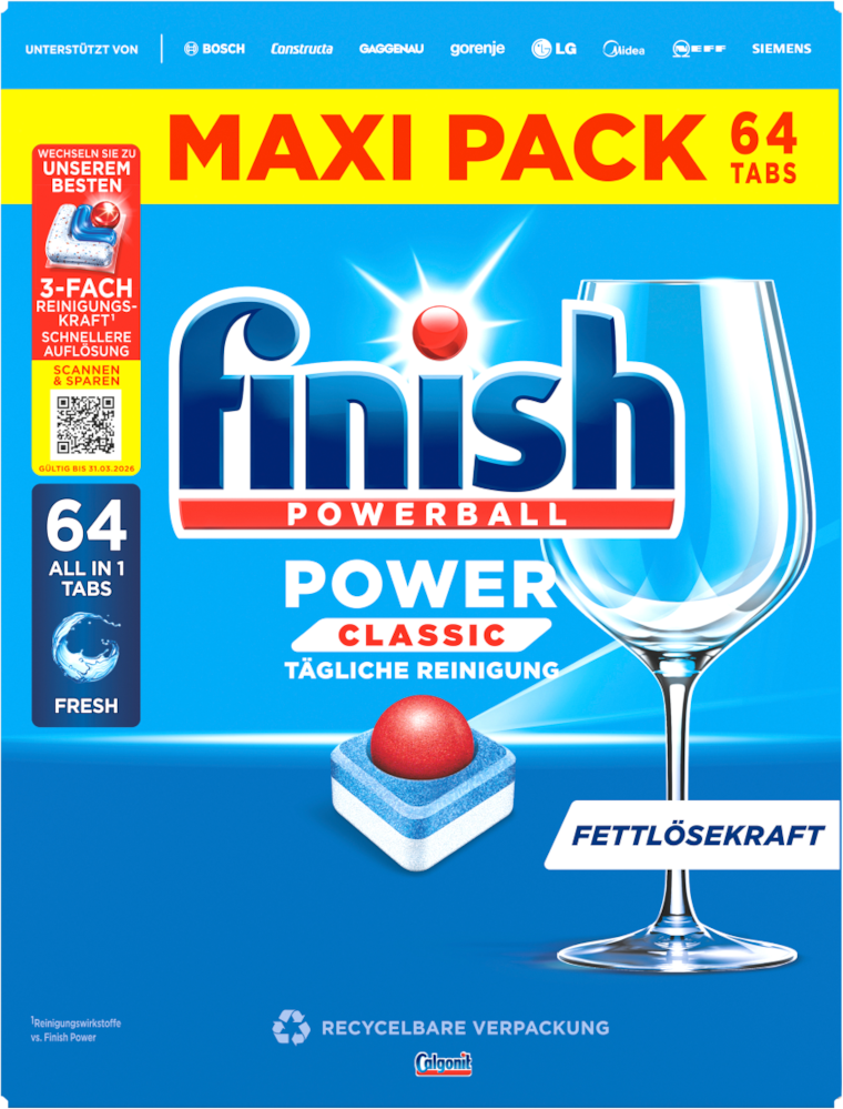 Finish Maxipack Maschinengeschirrspülmittel