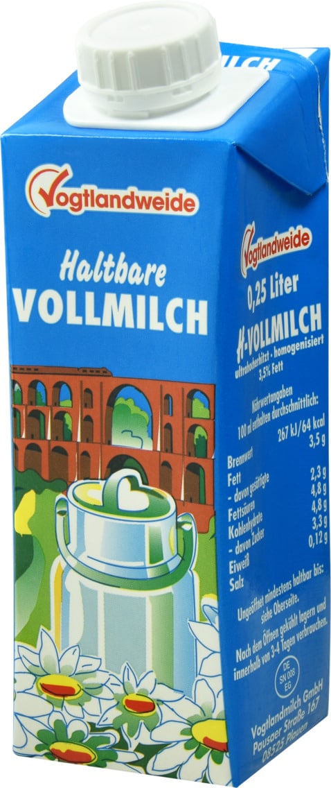 Vogtlandweide Haltbare Vollmilch