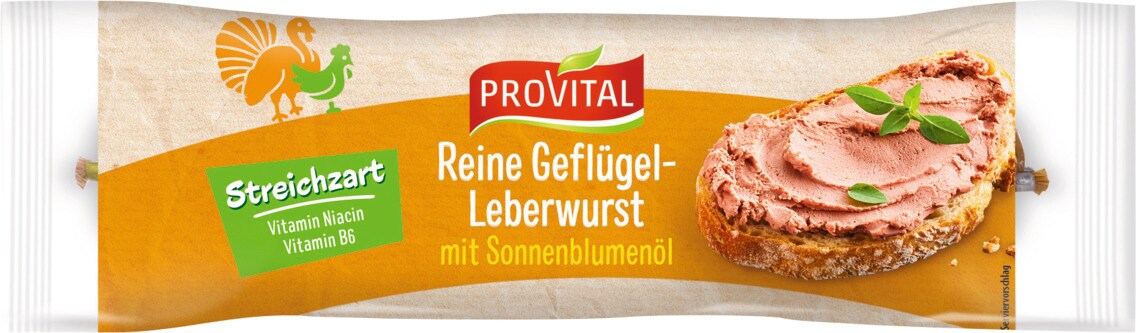 Provital Reine Geflügel-Leberwurst