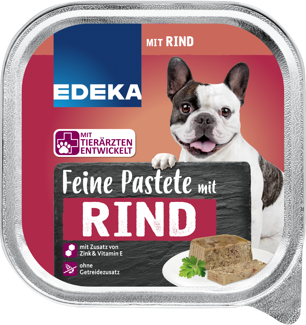 Karton-Preis! 10 x EDEKA feine Pastete Hunde Nassnahrung