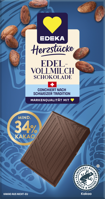 EDEKA Herzstücke Edelvollmilch Schokolade