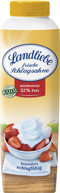 Landliebe frische Schlagsahne