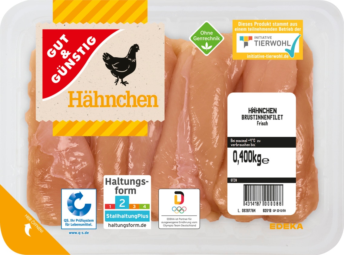 Gut & Günstig Hähnchenbrustinnenfilet