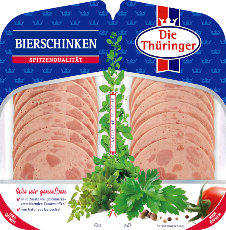 Die Thüringer Bierschinken oder Salami