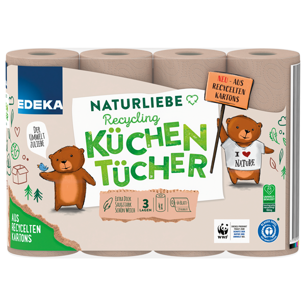 EDEKA Naturliebe Recycling-Küchentücher