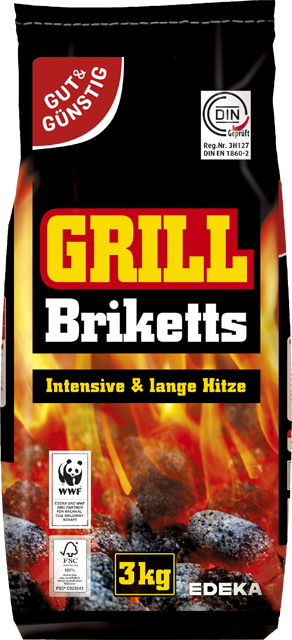 Gut & Günstig Grill-Holzkohlebriketts