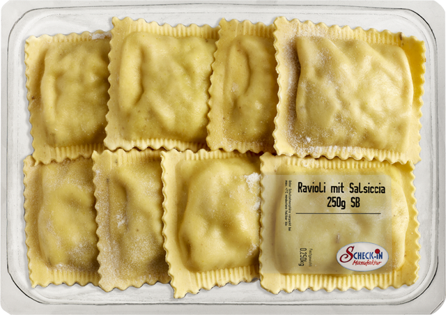 Ravioli mit Salsiccia