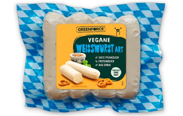 Greenforce Vegane Weisswurst Art oder Leberkäse
