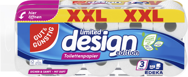 Gut & Günstig Toilettenpapier Limited Design Edition 