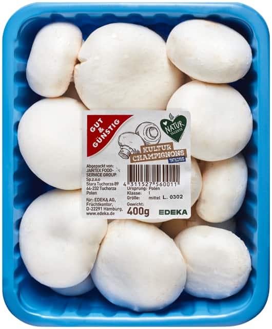 Ab Donnerstag erhältlich: Gut & Günstig Champignons weiß