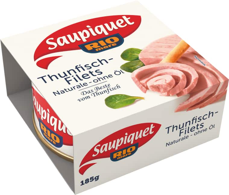 Saupiquet Thunfisch-Filets naturale oder in Öl, Abtropfgewicht 104-185g, -Salat oder für Pasta