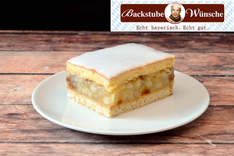 Gedeckte Apfelschnitte