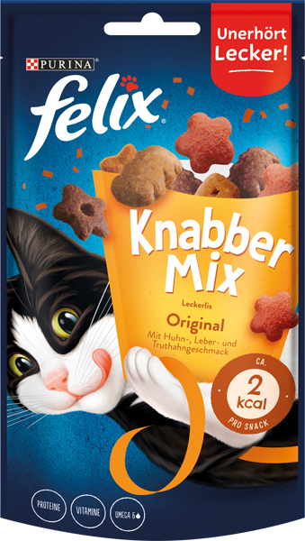 Nestlé Purina Felix Crispies oder Knabber-Mix