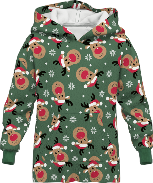 Kinder Weihnachts-Oversize-Kuschelhoodie