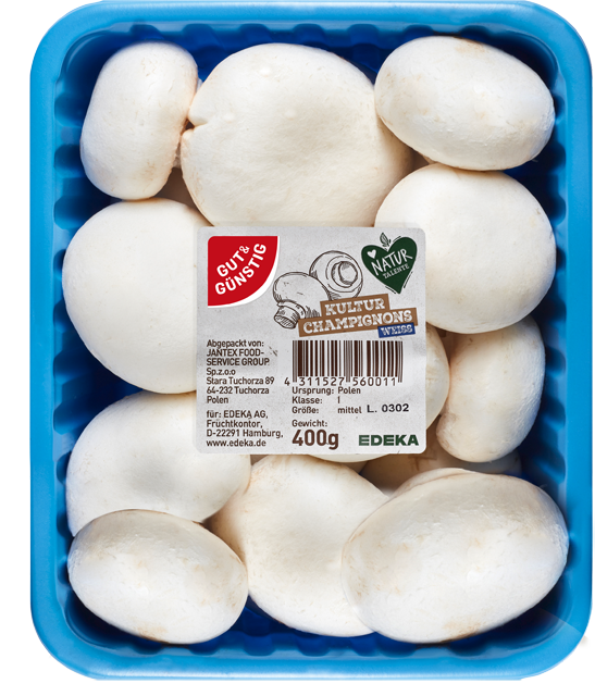 Ab Donnerstag erhältlich: Gut & Günstig Champignons weiss
