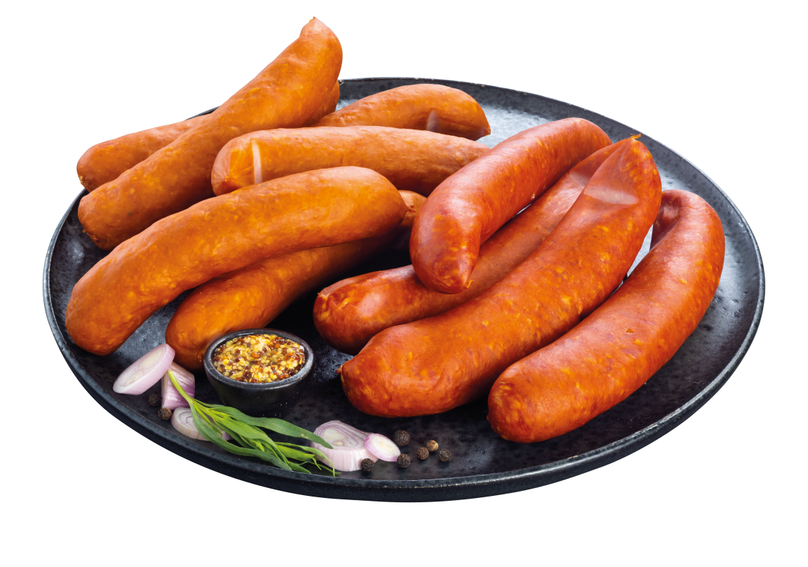 Gutfleisch Kohlwurst oder Schinkenkochwurst