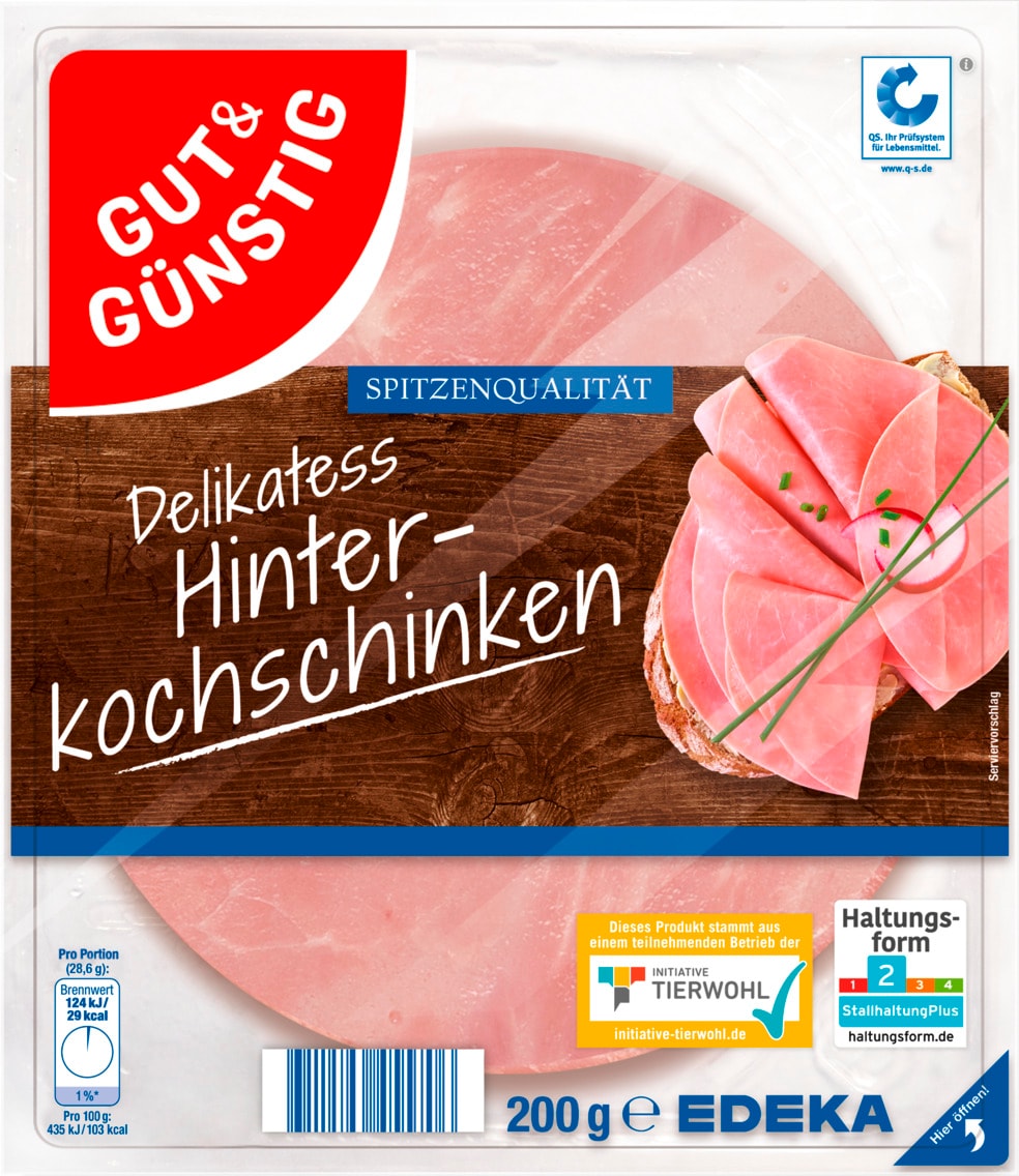 Gut & Günstig Delikatess Hinterkochschinken