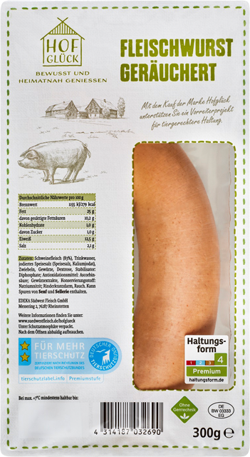 Hofglück Fleischwurst geräuchert