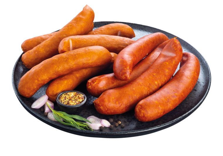 Gutfleisch Kohlwurst oder Schinkenkochwurst