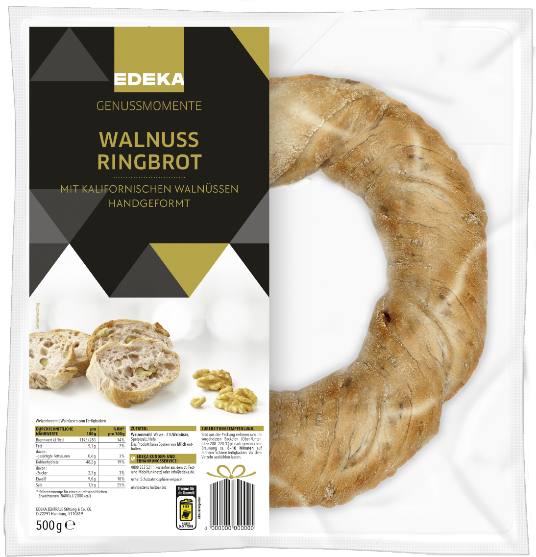 EDEKA Genussmomente Walnuss Ringbrot