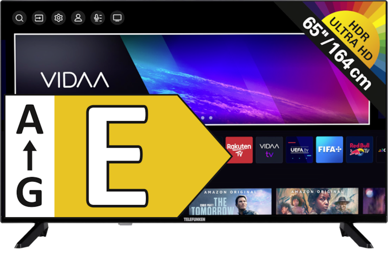 TELEFUNKEN QLED-4K-UHD-TV „D65Q920B2CW“