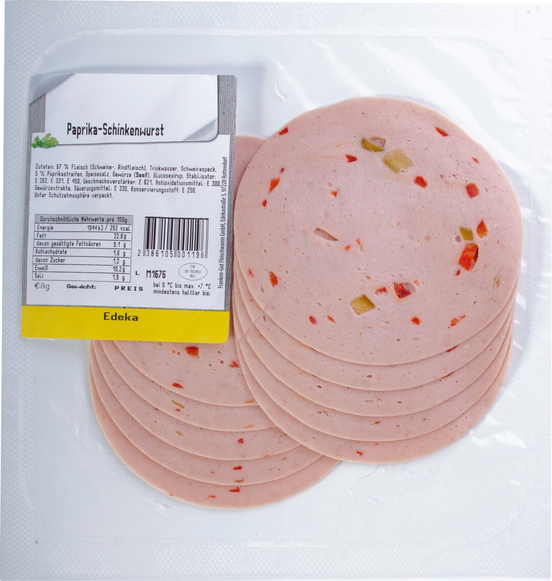 Paprika-Schinkenwurst