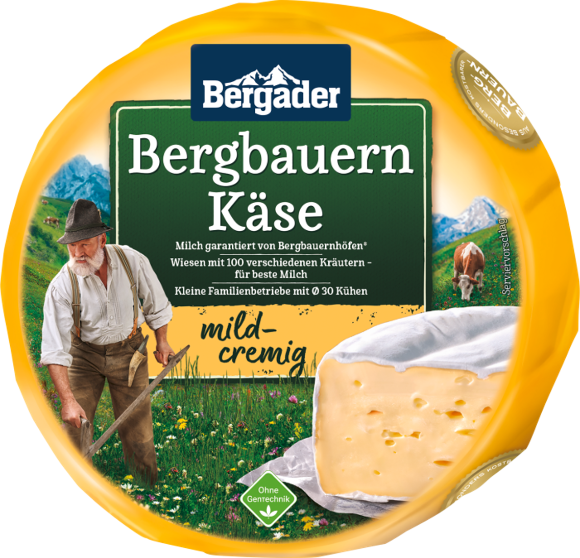 Bergader Bergbauern Käse dt. Weichkäse mild oder würzig