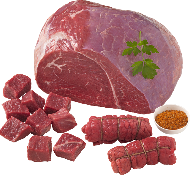 Zart gereiftes Rindfleisch aus Deutschland: Rinder-Keulenbraten, -Gulasch