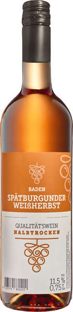 Baden Spätburgunder Weißherbst halbtrocken