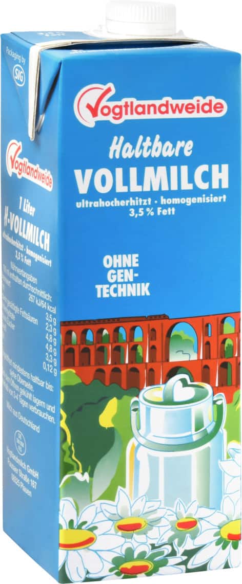 Vogtlandweide Haltbare Milch