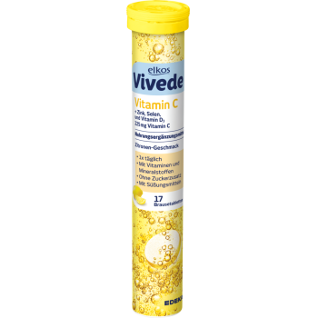 elkos Vivede Vitamin-, Calcium- oder Magnesium-Brausetabletten