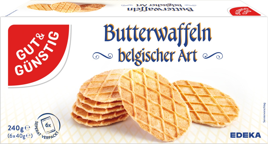 Gut & Günstig Belgische Butterwaffeln