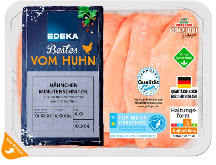 EDEKA Bestes vom Huhn Hähnchen-Minutenschnitzel*