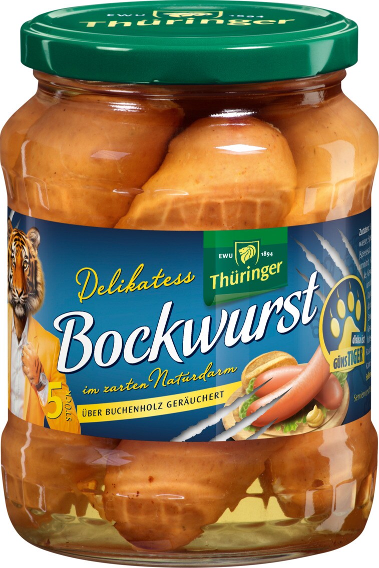 GünsTiger EWU 1894 Thüringer Bockwurst und Bockwürstchen