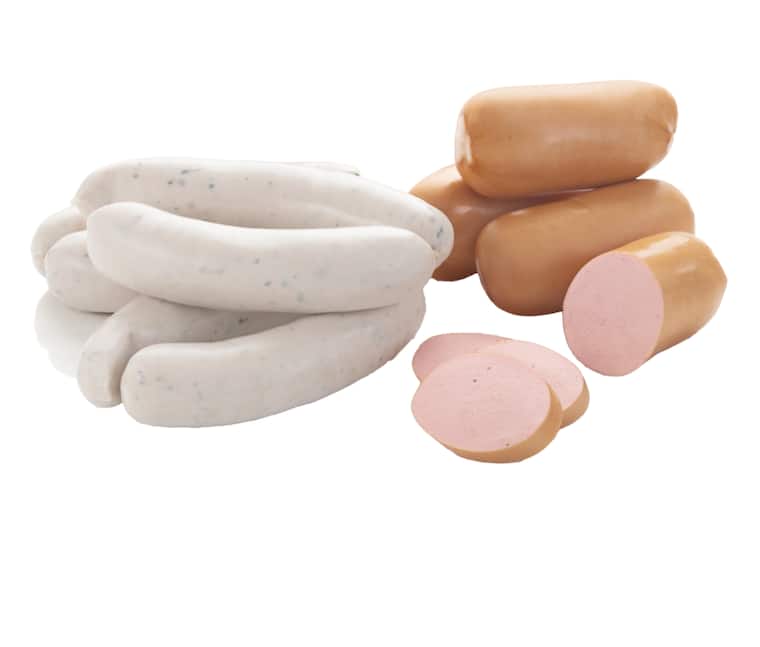 Münchner Weißwurst oder Dicke