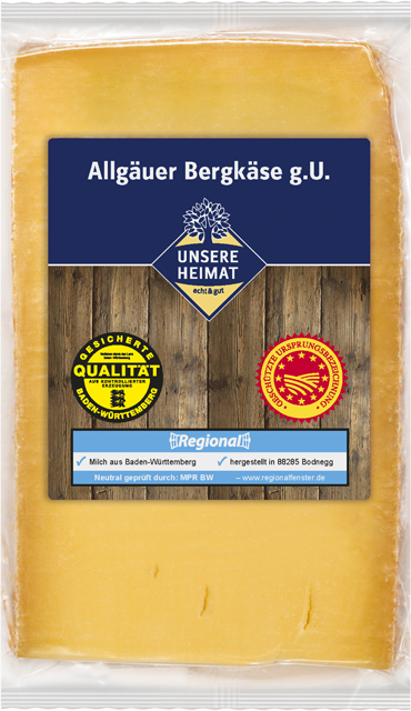 Unsere Heimat – echt & gut Allgäuer Bergkäse  