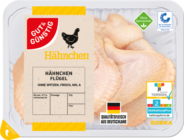 GUT&GÜNSTIG Hähnchenflügel natur