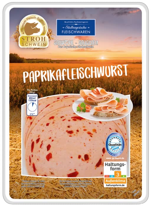 Strohschwein Paprika-Fleischwurst*