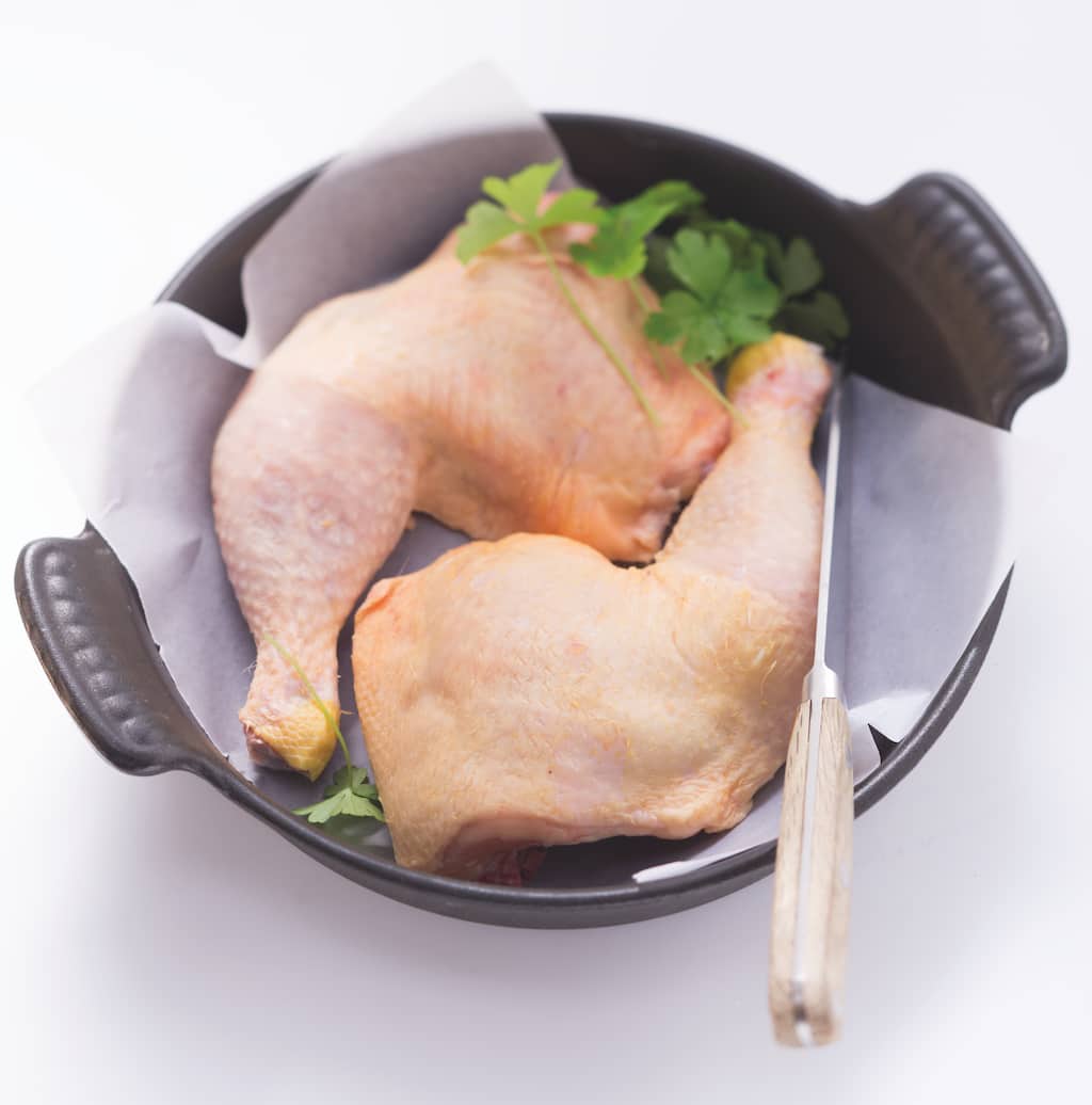 Mais-Hähnchenschenkel