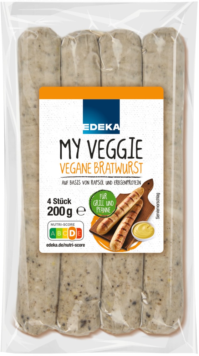 EDEKA My Veggie Vegane Bratwurst oder Mini Griller