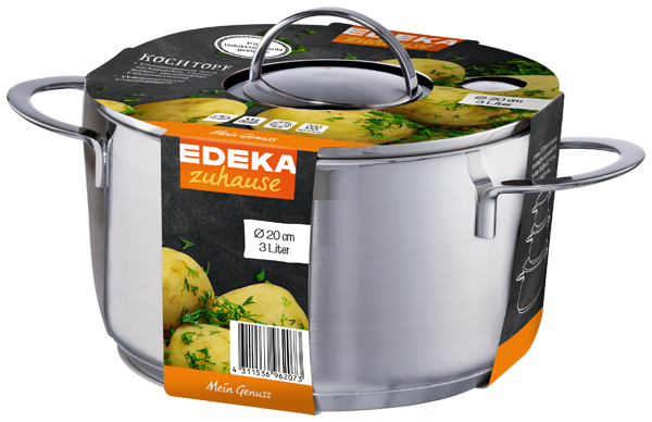 EDEKA zuhause Kochtopf Edelstahl Ø 20cm