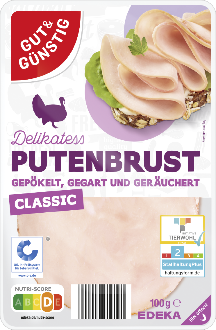 GUT&GÜNSTIG Putenbrust Classic oder Paprika