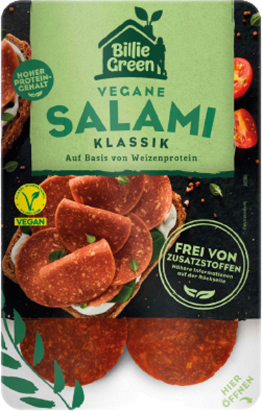 Billie Green Vegane Salami oder Mortadella